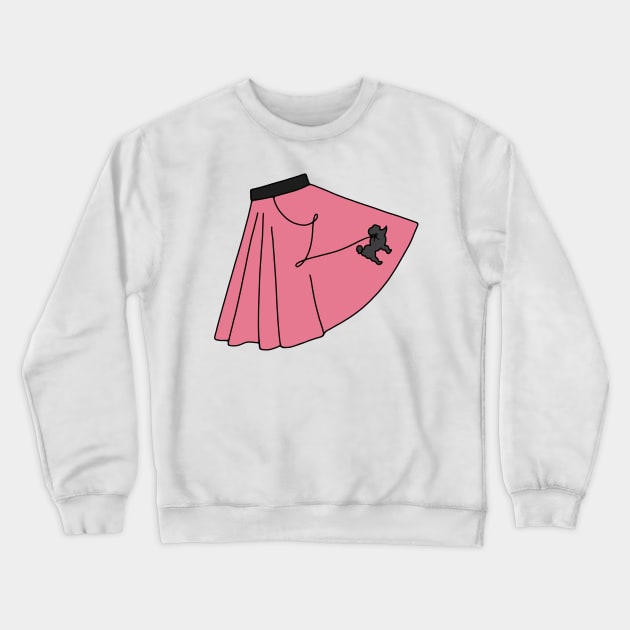 Poodle Skirt Crewneck Sweatshirt by murialbezanson